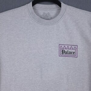 Palace Skateboards Gated Community Crew Sweatshirt Medium Gray Crewneck 2019‎